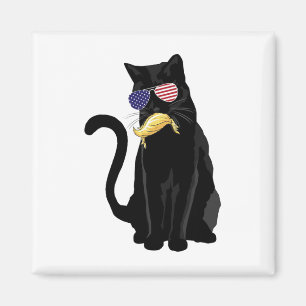 Kinderlose Katze-Lady mit Trump-Haar-Abstimmung Ka Magnet