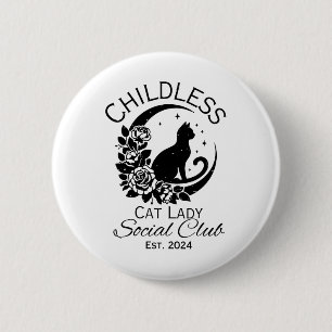 Kinderlose Katze Lady Social Club Meme Cat Kamala Button