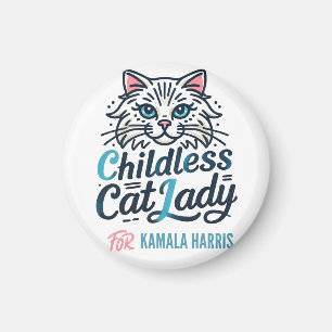 Kinderlose Katze Lady von Kamala Harris Magnet
