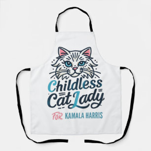 Kinderlose Katze Lady von Kamala Harris Schürze