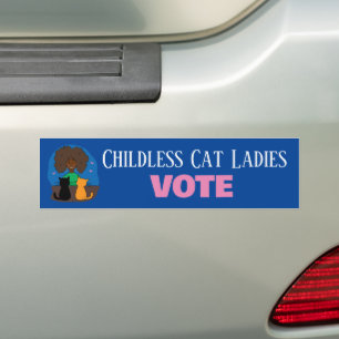Kinderlose Katzen Frauen Autoaufkleber wählen