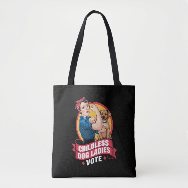 Kinderlose Katzen Frauen wählen Hund der Riveter H Tasche (Vorderseite)