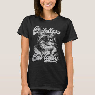 Kinderlose Katzen-Lady 2024 Präsidentschaftswahl T-Shirt