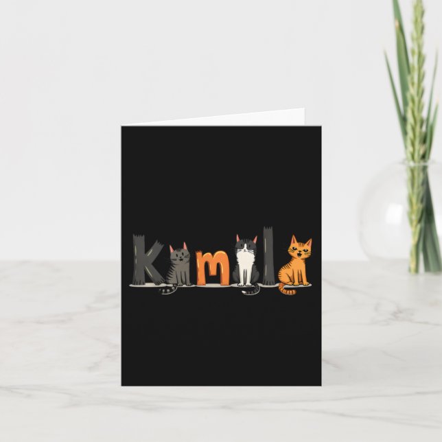Kinderlose Katzen-Lady für Kamala Harris 2024 Femi Karte (Vorderseite)
