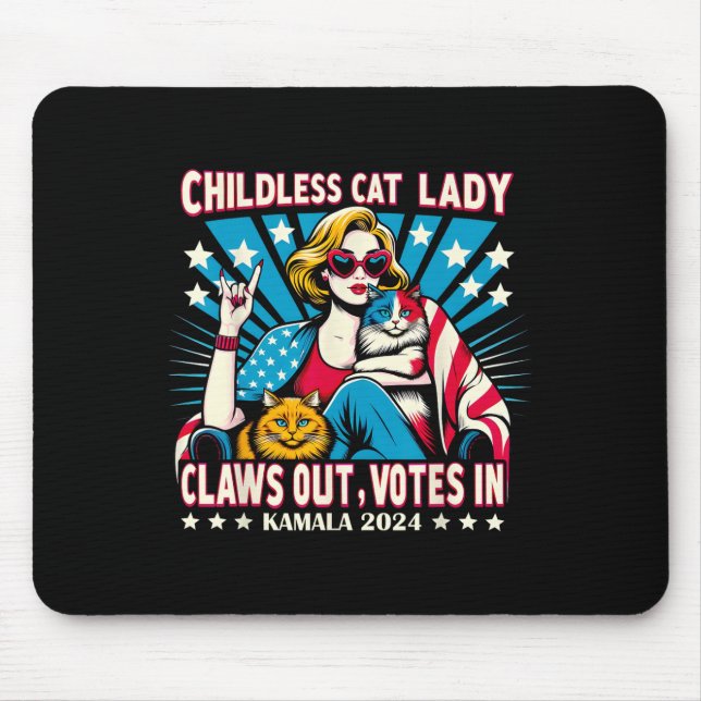 Kinderlose Katzen-Lady löscht aus Mousepad (Vorne)
