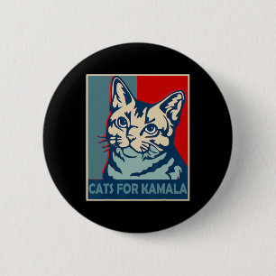 Kinderlose Katzen-Lady wählt Kamala Harris zum Vor Button