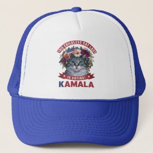 Kinderlose Katzen Ladys for kamala harris Truckerkappe