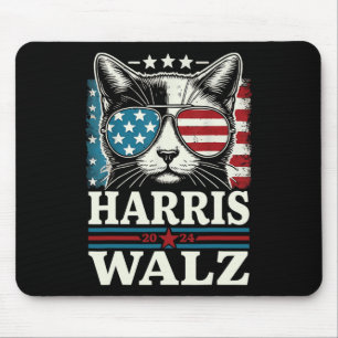 Kinderlose Katzen Ladys für Kamala Harris Waltz Ca Mousepad
