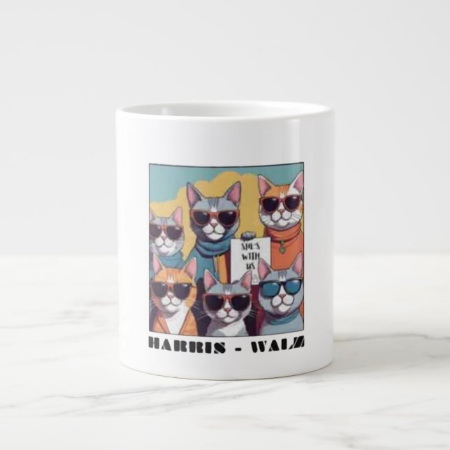 Kinderlose Katzenfrauen für Kamal Jumbo-Tasse (Vorderseite)
