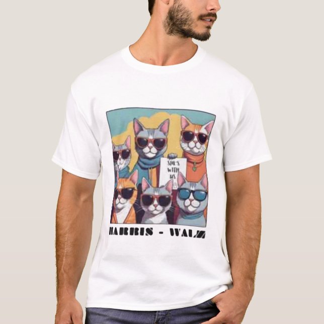 Kinderlose Katzenfrauen für Kamal T-Shirt (Vorderseite)
