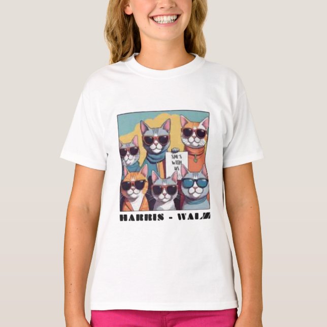 Kinderlose Katzenfrauen für Kamal T-Shirt (Vorderseite)