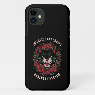 Kinderlose Katzenladies gegen den Faschismus Case-Mate iPhone Hülle