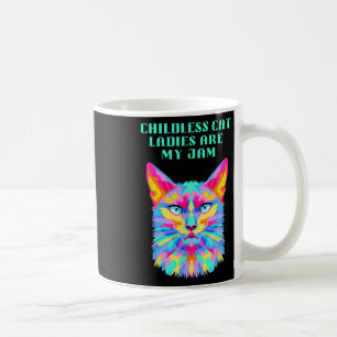 Kinderlose Katzenladies Lustige Demokratische Kaffeetasse