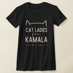 Kinderlose Katzenladies stimmen für Kamala Harris T-Shirt