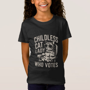 Kinderlose Katzenlady 2024 Wahlstimme Kamala T-Shirt