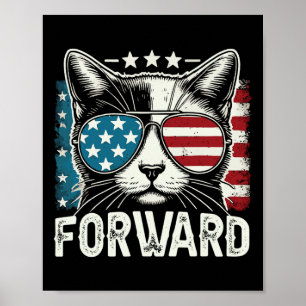 Kinderlose Katzenlady Kamala Harris Vorwärts 2024  Poster