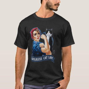 Kinderlose Katzenlady-Konstruktion Rosie the Rivet T-Shirt