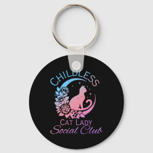 Kinderlose Katzenlady-Sozialclub-Meme-Katze Kamala Schlüsselanhänger