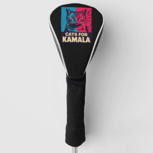 Kinderlose Katzenlady wählt Kamala Harris 2024 Golf Headcover