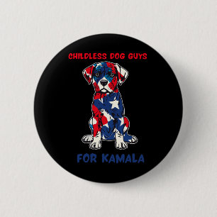 Kinderlose Typ für Kamala Harris 2024 Button