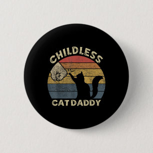 Kinderloser Katzenpapa 2024 Für Präsident Passende Button