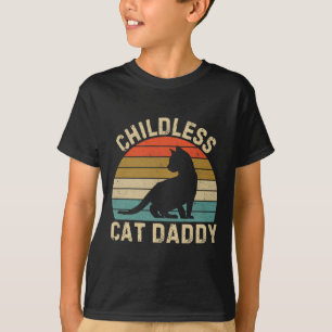 Kinderloser Katzenvater 2024 1  T-Shirt