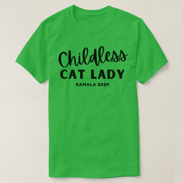 Kinderloses Cat Lady TShirt (Design vorne)