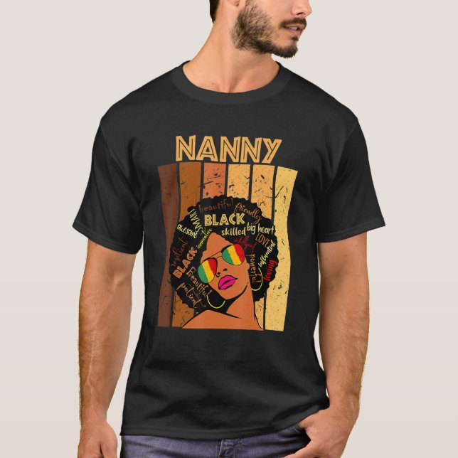 Kindermädchen Afro American Pride Women Black Hist T-Shirt (Vorderseite)