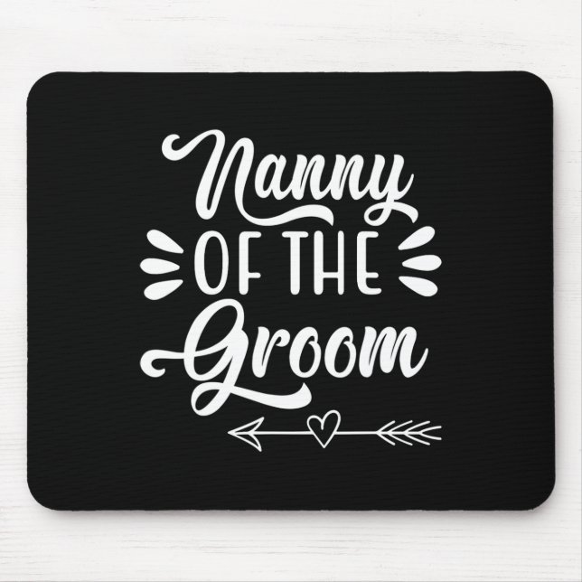 Kindermädchen der Groom Wedding Party Familie Brid Mousepad (Vorne)