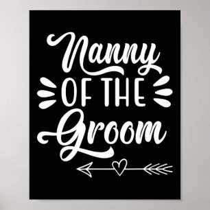 Kindermädchen der Groom Wedding Party Familie Brid Poster