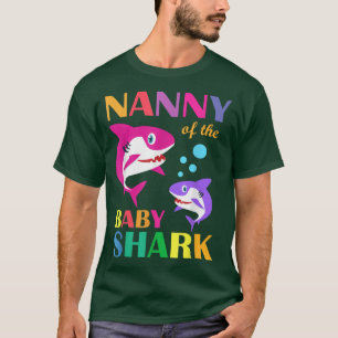 Kindermädchen des Baby Birthday Shark Nanny Shark  T-Shirt