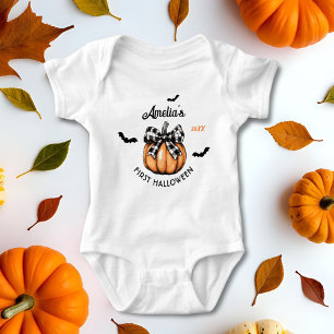 Kindermädchen-Kürbiskuchen Baby Strampler