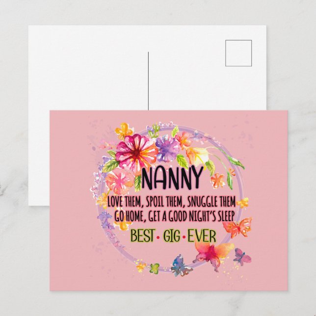 Kindermädchen Liebe sie verwischt sie ihnen schnup Postkarte (Vorne/Hinten)