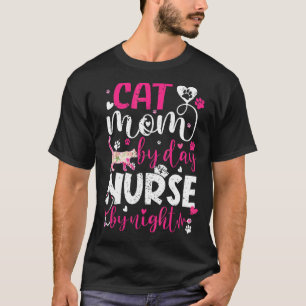 Kindermädchen Muttertag Katzenbesitzer Mama T-Shirt