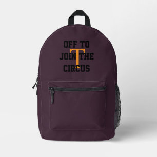 Kindermädchen oder Teenager Kirsche lila Bedruckter Rucksack
