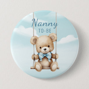 Kindermädchen Teddybär Schaukel Button