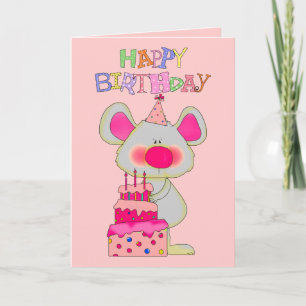 Kindermädchen zum Geburtstag glücklich zum Geburts Karte