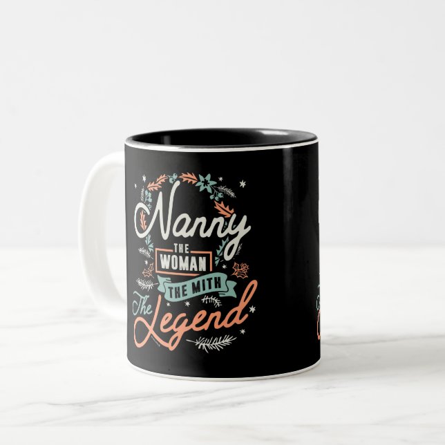 Kindermädchen Zweifarbige Tasse (Vorderseite Links)