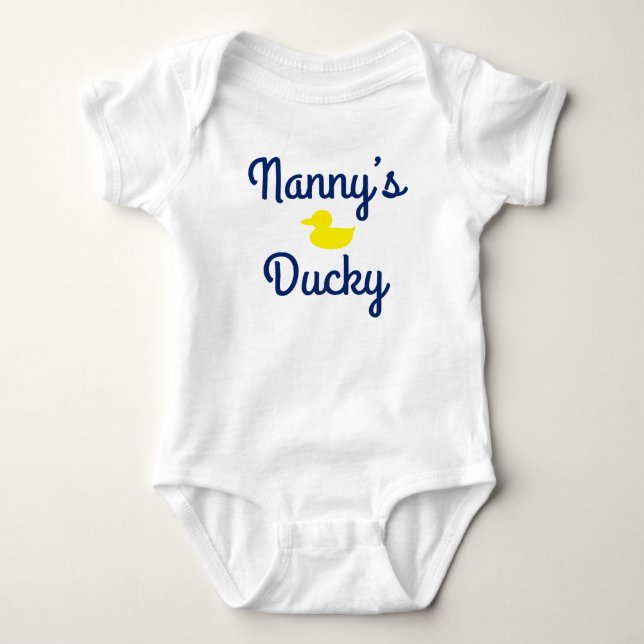 Kindermädchens Ducky Baby Strampler (Vorderseite)