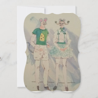 Kindermäuse: Grußkarte Feiertagskarte