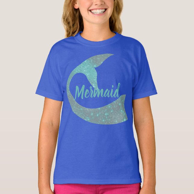 Kindermeerjungfrau-Shirt mit dem T-Shirt (Vorderseite)