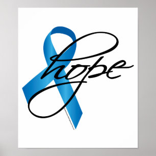 Kindermissbrauch Ribbon Hope Poster