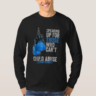 Kindermissbrauchsverhütung Bewusstsein Boxing Glov T-Shirt