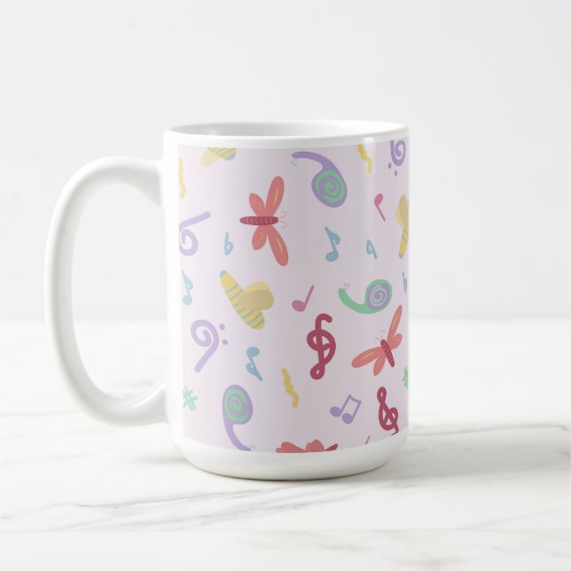 Kindermusikmuster Kaffeetasse (Links)