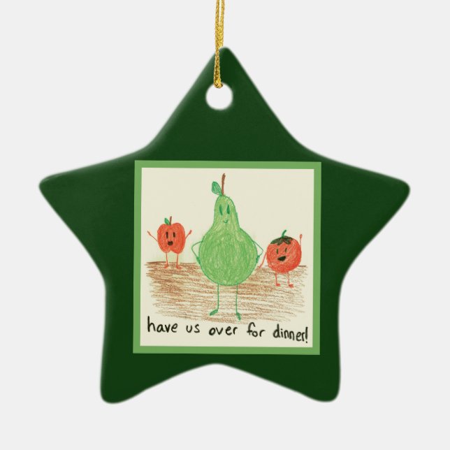 Kindernahrungsmittel-Kunst, Grün Keramikornament (Vorne)