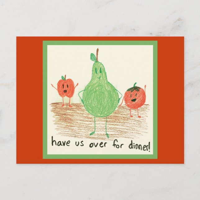 Kindernahrungsmittel Postkarte (Vorderseite)