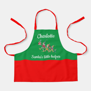 Kindername Santa's Helper Backen mit Mama Schürze