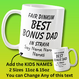 Kindernamen hinzufügen - Fair Dinkum BEST BONUS VA Kaffeetasse