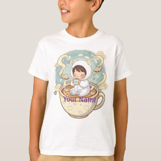 Kindernamen-Katze-Kinder-T-Shirt für Jungen Mädche T-Shirt