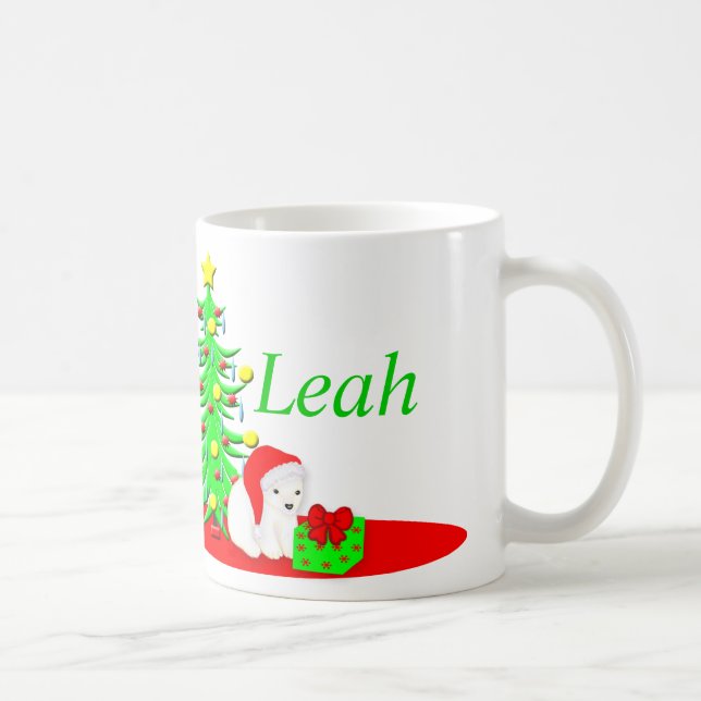 KindernamensweihnachtsTasse mit polarem Bären Kaffeetasse (Rechts)